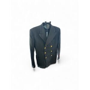US Navy Double Breasted Blazer with Gold Buttons Black Size 42R